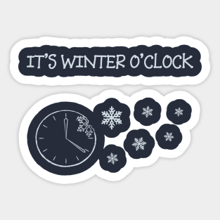 Winter time Sticker